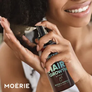Moerie Ultimate Hair Growth Spray Designed to Strengthen Hair & Stop Hair Loss – 100% Natural Hair Serum for Hair Growth with over 100 Minerals, Vitamins & Amino acids – Fresh Scent – 5.07 Fl. Oz