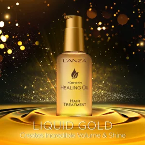L’ANZA Keratin Healing Oil Treatment, Restores, Revives, and Nourishes Dry Damaged Hair & Scalp, With Restorative Phyto IV Complex, Protein and Triple UV Protection